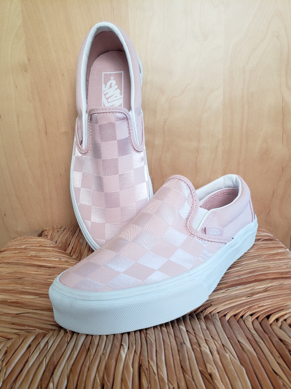 Vans Checkerboard Slip-On Sneakers Size 7.5 NEW
